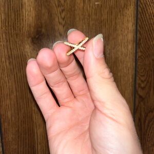 Gold Crisscross Ring